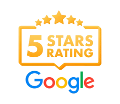 Google 5-star rating badge
